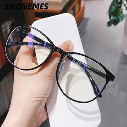 Sunglasses SHONEMES Blue Light Blocking Glasses Oversized Optical Frame Transparent Plain Eyeglasses For Men Women