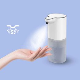 400ml Automatic Foam Soap Dispensers USB Charging Wall Mounted Smart Washing Hand Machine Liquid Soap Pump Hand Sanitizer