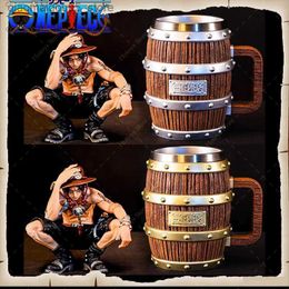 Action Toy Figures Transformation toys Robots Integrated Ace Sabo Wine Bucket and Cup Cheer Series Gold Silver Decorative Doll PVC Model Childrens Collection