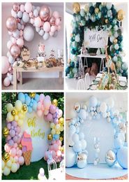 QIFU Macaron Balloon Garland Arch Kit Wedding Birthday Baloon Happy Birthday Party Decor Kids Adult Baby Shower Ballons Globos 1022402118