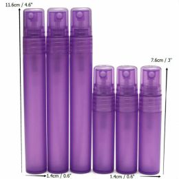 5pc 2ml/3ml/5ml/8ml/10ml Empty Portable Atomiser Spray Bottles Perfume Pen Vials Makeup Cosmetic Plastic Travel Sample Container