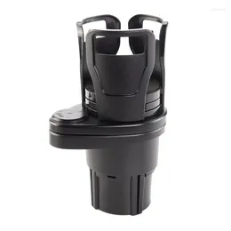 Hooks ZK20 2 In 1 Vehicle Mounted Slipproof Cup Holder 360 Degree Rotating Water Car Multifunctional Auto Accessory