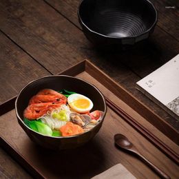 Bowls Japanese Vintage Noodle Bowl Large Soup Household Tableware Utensil Handmade Creative Ceramic Dinner Rice