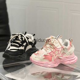 Sneakers 2024 Autumn New Childrens Shoes Sports Boys Baby Little White Girls Leisure Running H240411