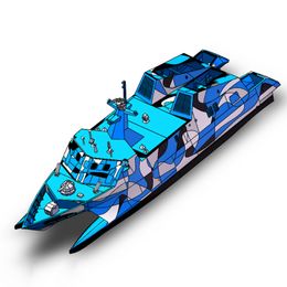 RC Speedboat 022 Missile Boat Model Ship Model Kit Military Model Aircraft Carrier Water Jet Ship Model Technology