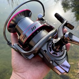 High Strength Fishing Reel 12000 10000 9000 Metal Line Cup 20 25 30KG Max Drag Long S Saltwater Spinning Smooth 240329