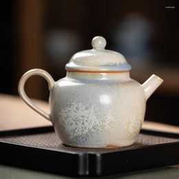 Teaware Sets Pine Needle Handmade Pot Jingdezhen Glaze Kiln Exquisite Teapot Teacup Tea Set Ceramic Household Single