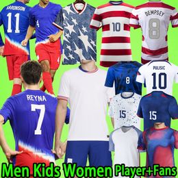 USAS 2024 soccer jersey 2013 DEMPSEY BALONGUN MORGAN WOMEN MEN KIDS kit PULISIC ADAMS DEST football shirt T 1994 retro 24 25 Uniteds Fans Player version states uniform