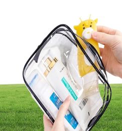 1PCS Transparent Makeup Bag Women Cosmetic PVC Travel Organiser Clear Beauty Case Toiletry Wash Waterproof Storage 2202188545108