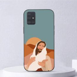 New Faith Christian Religious Jesus Phone Case For Samsung Galaxy A02 A12 A13 A22 A32 A41 A51 A53 A71 A73 Shell