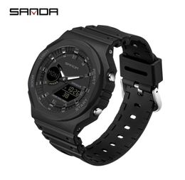 SANDA Casual Mens Watches 50M Waterproof Sport Quartz Watch for Male Wristwatch Digital G Style Shock Relogio Masculino 2205219605031