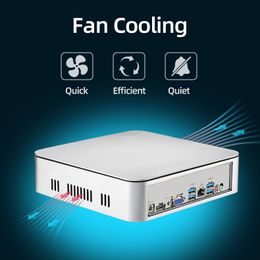 XCY HTPC Mini PC Intel Core i7-10750H 2*DDR4 NVMe Fan Office Personal Desktop Computer Windows 10 Pro Linux WIFI Media minipc