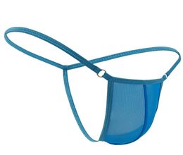 3 pcs Mens Sexy Thongs Micro Bikini GStrings Cotton mesh Transparent Panties cock pouch Gay Underwear erotic Lingerie costumes Jo8026239