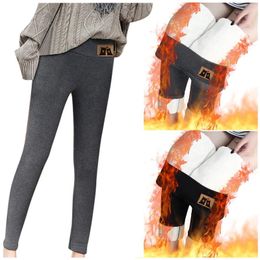 Women's Pants 2024 Winter Thermal Leggings High Waisted Wear For Women Flannel Streetwear Trousers Casual