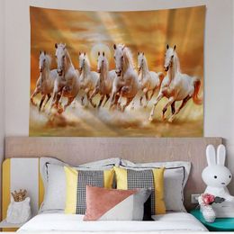 3D Horses Chart Tapestry Hanging Tarot Hippie Wall Rugs Dorm Cheap Hippie Wall Hanging