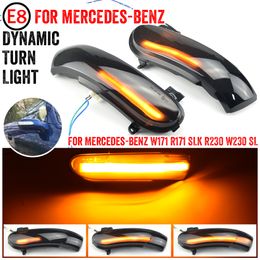 Dynamic LED Turn Signal Blinker For Mercedes-Benz W171 R171 SLK R230 W230 SL car Side Mirror Indicator light