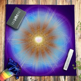 Mandala Spirituality Tarot Card Tablecloth Altar Cloth Pagan Witchcraft Crystal Pendulum Astrologer Mat