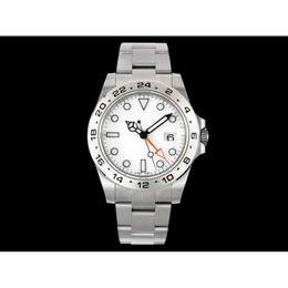 226570 Olex Explorerii Automatic Watch Magnifying Lens Superclone Platinum Mechanical Rhodium White Men's Convex 42Mm Calendar Designer 208