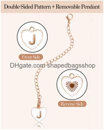 Charms Letter Charm Accessories For Cup Name Id Handle /Simple Modern Tumbler Heart Shape Initial Identification J Drop Delivery Ottng