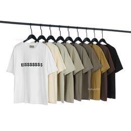 New T881231 Essentialsweatshirts Designer T Shirt Men Women Top Quality Tees High Street Hip Hop View Polo Shirt Tees T-shirt couples