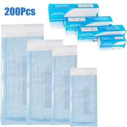 accesories 200 PCS Self Sealing Sterilisation Pouch Bags for Nail Tools Grade Paper Disposable Dental Tattoo Accessories Tool Storage Bag