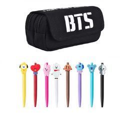 BTS Bangtan Boys Love Yourself Student Pencil Case Pen Pouch Bag Ball Pens The Gift for Army3045313