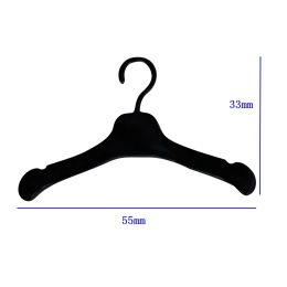 NK Official 10 Pcs Blac hanger (wardrobe bedroom accessory) doll toy house accessory minimalist style hanger for Barbie Doll toy