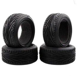 RC Soft On-Road Tyre High Grip Rubber Tyre w/Insert Sponge 63*26mm For 1/10 HSP HPI Tamiya Sakura Touring Racing Car Spare Part