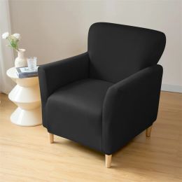Elastic Club Armchair Covers Spandex Club Chair Covers Stretch Single Tub Sofa Slipcovers for Living Room Bar Counter Hotel