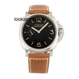 Luxury Designer Wristwatches Manual Mechanical Men's Watch Pam00676 Waterproof Waterproof Stainless Steel High Movement Iris