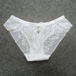 Sexy Lace Panties Women Floral Briefs Cool Back Hollow out S-XL Ladies Underpants Low Waist Lace Underwear Female Lingerie