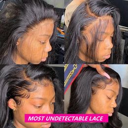 Straight 13x6 Hd Transparent Lace Front Wig Human Hair Brazilian Pre Plucked 13x4 Lace Frontal Wig On Sale 360 Full Lace Wigs