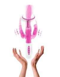 YEMA 12 Modes Vibration 4 Function 360 Rotation Double Penetrations Rabbit Anal Vibrator Sex Toys for Woman Sex Products S10184233995