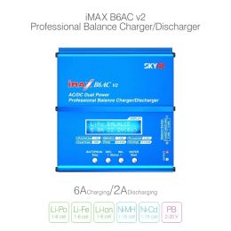 Original SKYRC iMAX B6AC V2 6A Lipo Battery Balance Charger LCD Display Discharger For RC Model Battery Charging Re-peak Mode