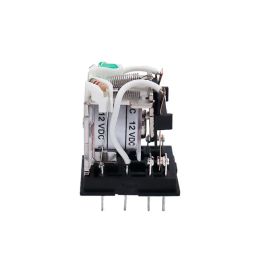 Miniature Coil Generalel ectromagnetic Intermediate Relay Switch with base HH52P 53P 54P LED 6/12/24VDC 110/220VAC MY2NJ/3NJ/3NJ