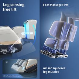 Jinkairui Massage Chair SL Rail Fully Automatic Electric Kneading Shiatsu Heating Air Compressure Full Body Zero Gravity Sofa