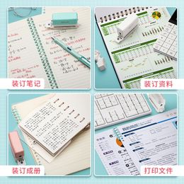 6 Holes A4/A5/B5 Loose Leaf Paper Hole Punch DIY Round Hole Punch Scrapbook Notebook Binding Stationery Portable Tool