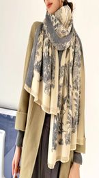 Scarves Women Winter Scarf 2021 Design Print Cashmere Female Warm Stoles Shawls And Wraps Thick Blanket Echarpe7989192