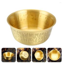 Bowls Copper Tibetan Water Offering Temple Buddhist Sacrifice Worship Bowl Altar Meditation Yoga Holy Cups