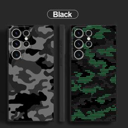 Camouflage Pattern Camo Military Army Phone Case for Samsung Galaxy S22 Note 20 Ultra S23 S21 S20 FE S10 S10E Silicone Cases