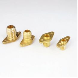 1PC Brass Air Conditioner Forged Imperial Male Thread to Welding Flange base Valve Seat Flare Connecting Pipe Fitting Adapeter