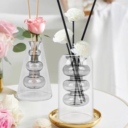 Vases Creative Glass Cylinder Vase Set Of 3 Nordic Handmade