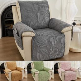 Chair Covers Jacquard Soft Recliner Sofa Leaves Printed Pet Kids Mat Non-Slip Couch Armchair Slipcovers Protector For Home Living