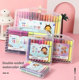 Graffiti Watercolor Pen Kids drawing coloring marker pen Colors to paint children Washable markers art Sketch Marker Brush supplies