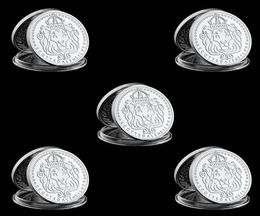 5pcs Scottsdale Mint Omnia Paratus Craft 1 Troy OZ Silver Plated Coin Collection With Hard Acrylic Capsule1381985