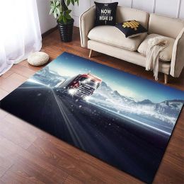3D Scania Top Class Truck Pattern Floor Mats Kitchen Hallway Runner Rug Bedroom Living Room Soft Carpet Non-slip Area Rug
