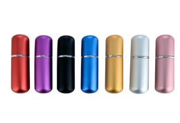 5ml Glass Perfume Bottle Mini Travel Pocket Refillable Aluminium Empty Atomizer Spray2438402