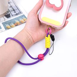 Cute Candy Colours Phone Chain Cellphone Strap Anti-lost Lanyard Wrist Straps Hanging Rope Ornaments Keychain Pendant Ropes
