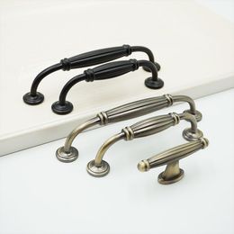 1 2 3 Cabinet Pulls Kitchen Wardrobe Handles Decorative Door Cupboard Furniture Bar Replacing with Screws Bronze