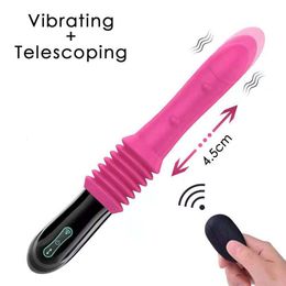 G Spot Massager Retractable Masturbators Adult sexy Toys for Women Thrusting Big Dildo Vibrator Automatic Remote Control Vaginal